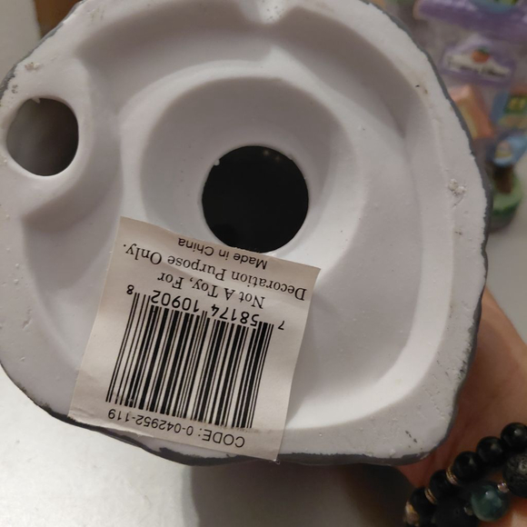 Decor Gift Shop House Figurine One Size Purple Green like new - Picture 4 of 4